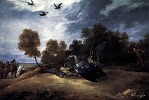 Chasse au héron avec l’archiduc Léopold Wilhelm – David The Younger Teniers David Teniers le Jeune