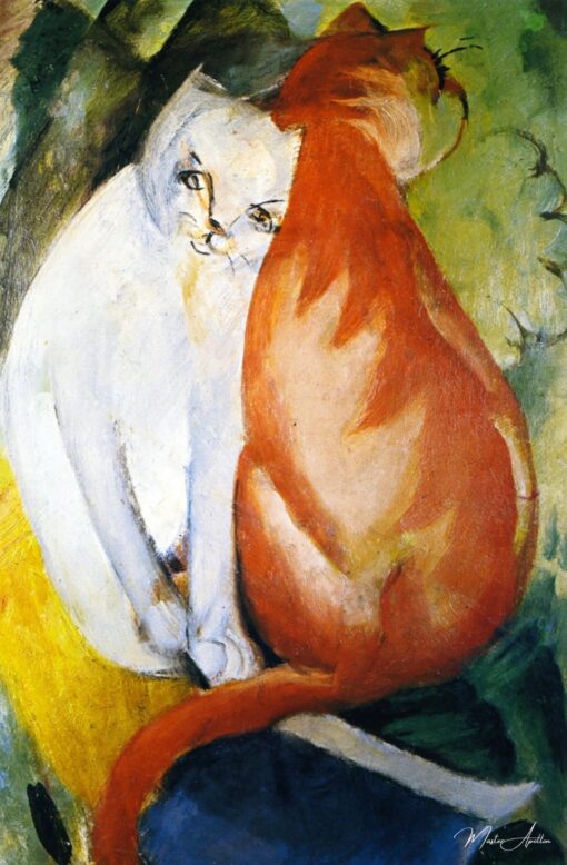Chats, rouge et blanc – Franz Marc Franz Marc