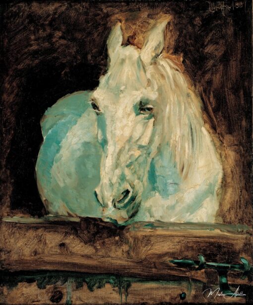 Cheval blanc – Toulouse Lautrec Henri de Toulouse-Lautrec