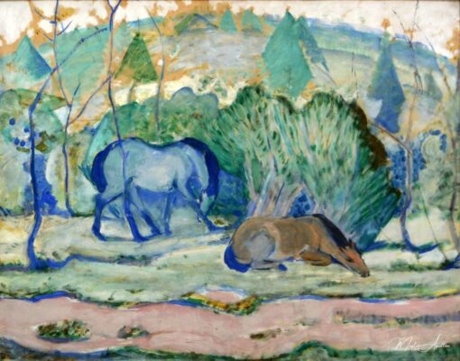 Chevaux au pâturage – Franz Marc Franz Marc