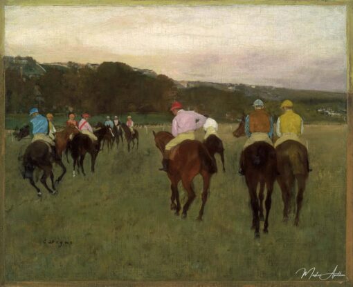 Chevaux de course à Longchamp – Edgar Degas Edgar Degas