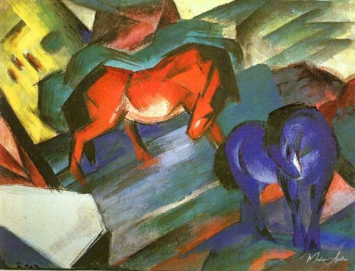 Chevaux rouges et bleus – Franz Marc Franz Marc