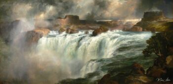Chutes de Shoshone sur la rivière Snake – Thomas Moran Thomas Moran