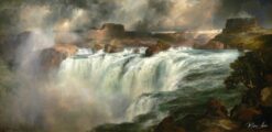 Chutes de Shoshone sur la rivière Snake – Thomas Moran Thomas Moran