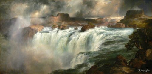 Chutes de Shoshone sur la rivière Snake – Thomas Moran Thomas Moran
