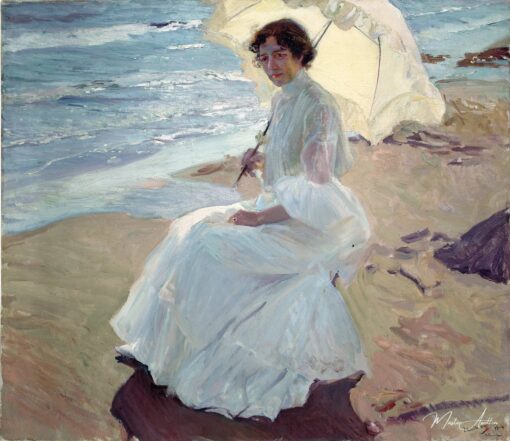 Clotilde sur la plage – Sorolla Joaquín Sorolla