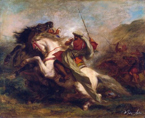 Collision de cavaliers maures – Eugène Delacroix Eugène Delacroix
