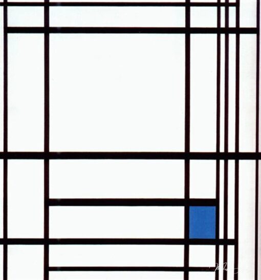Composition avec du bleu – Mondrian Piet Mondrian