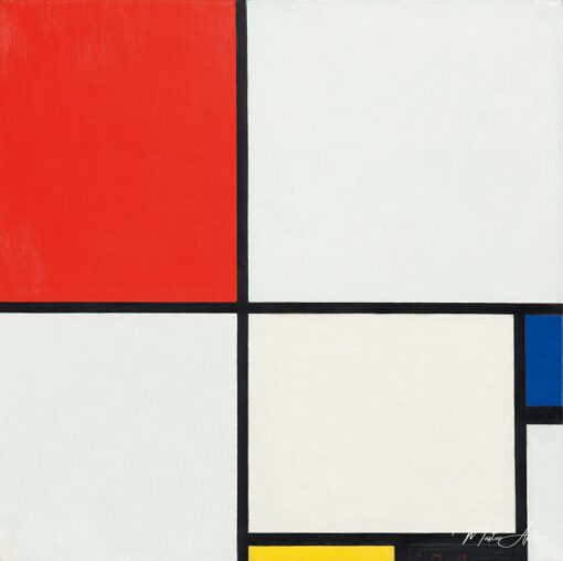 Composition III avec rouge bleu jaune et noir – Mondrian Piet Mondrian