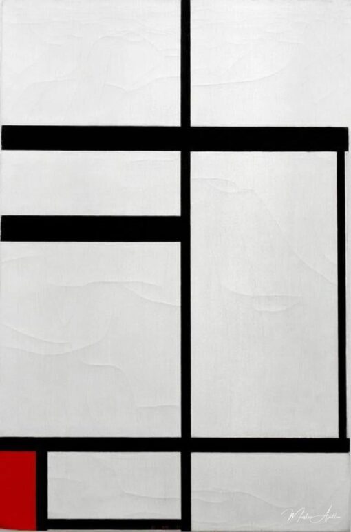 Composition n°1 rouge – Mondrian Piet Mondrian