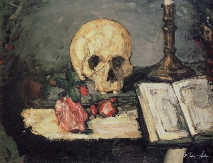 Crâne et Kerzenleuchter – Paul Cézanne Paul Cézanne