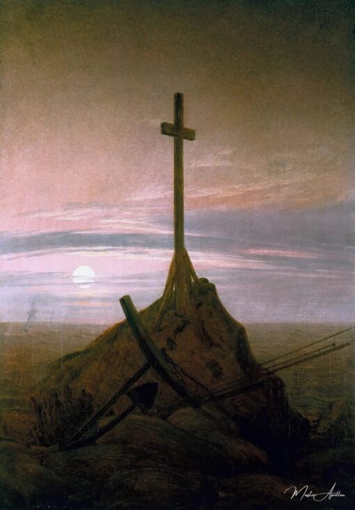 Croix surplombant la mer Baltique – Caspar David Friedrich Caspar David Friedrich
