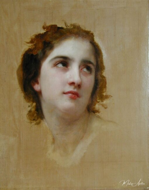 Croquis d’une jeune femme – William Bouguereau William Bouguereau