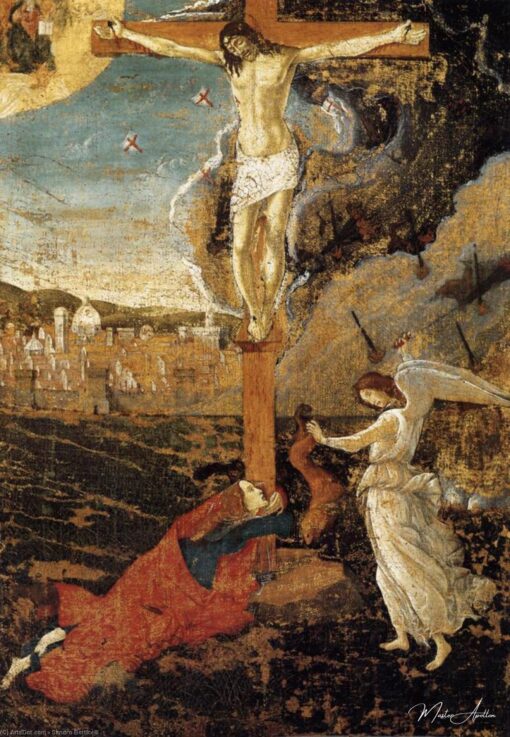 Crucifixion avec Marie Magdelaine et un ange  – Sandro Botticelli Sandro Botticelli