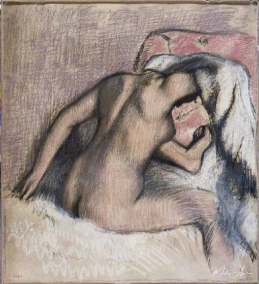 Dame avec la toilette, les cols séchant – Edgar Degas Edgar Degas