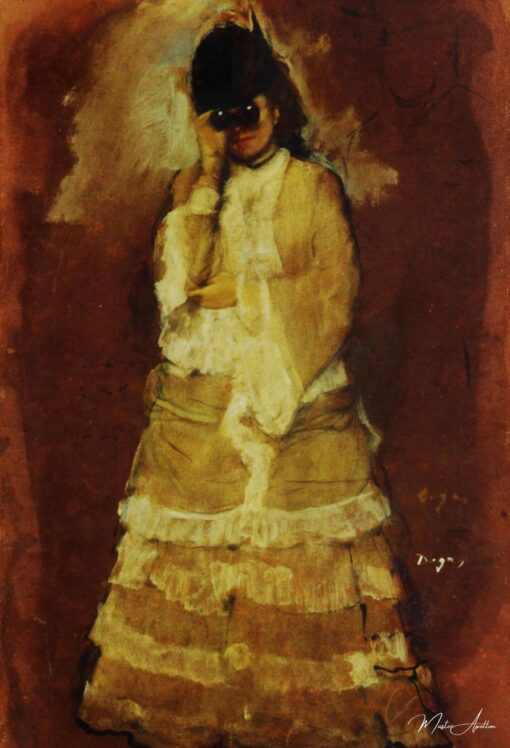 Dame avec le verre à distance – Edgar Degas Edgar Degas
