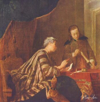 Dame scellant une lettre – Jean Siméon Chardin Jean Siméon Chardin