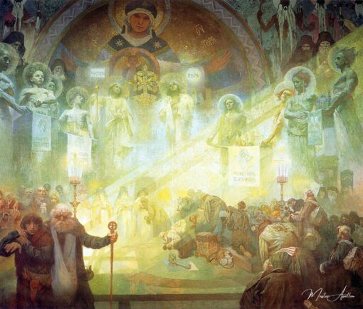 Dans le monastère sur la montagne Athos – Mucha Alphonse Mucha 2