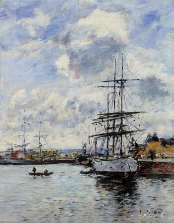 Deauville, le port de pêche – Eugène Boudin Eugène Boudin