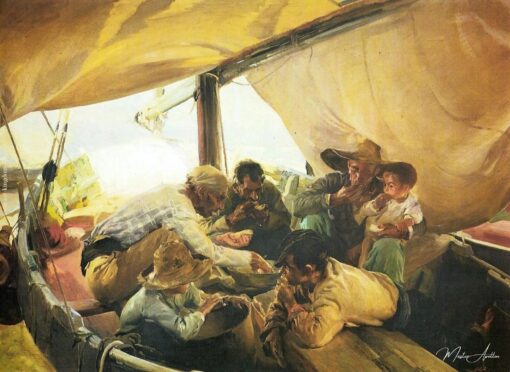 Déjeuner sur le bateau – Sorolla Joaquín Sorolla