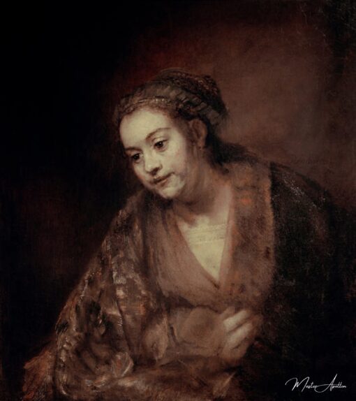 Demi-figure d’une femme – Rembrandt van Rijn Rembrandt van Rijn
