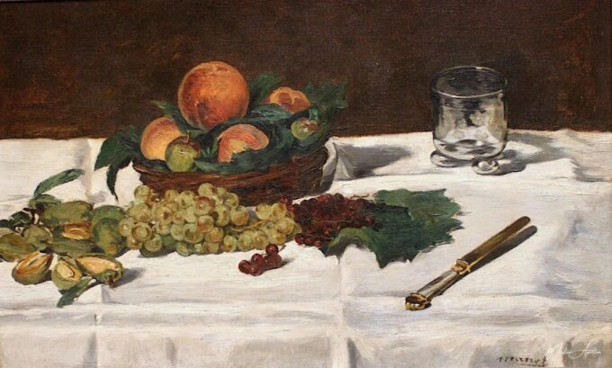 Des fruits sur une table – Edouard Manet Édouard Manet