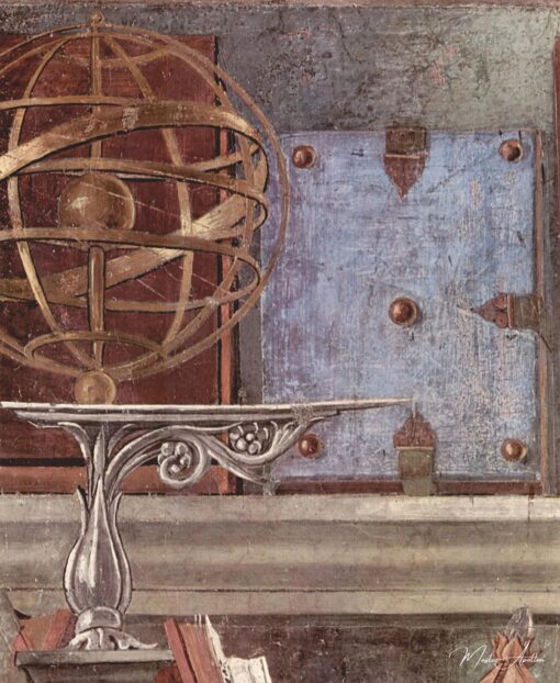 Détail de Saint Augustin dans son cabinet de travail montrant une sphère armillaire (voir aussi 44371) – Sandro Botticelli Sandro Botticelli