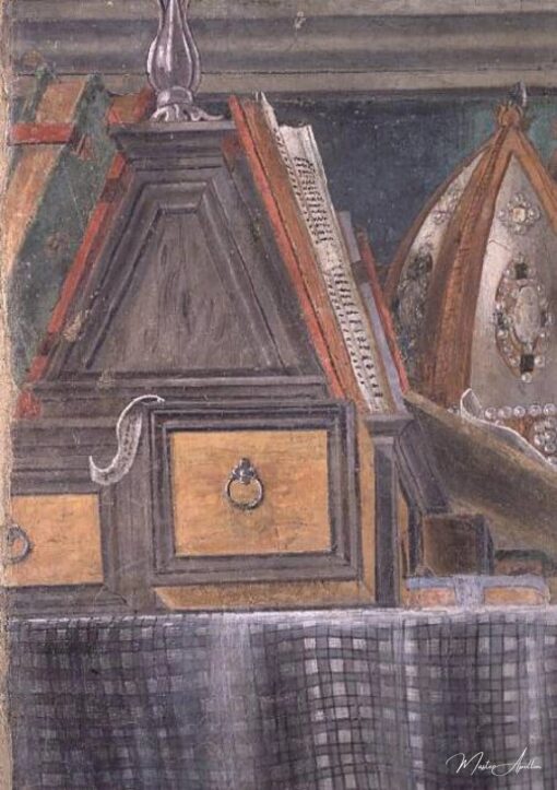 Détail de Saint Augustin dans son étude – Sandro Botticelli Sandro Botticelli