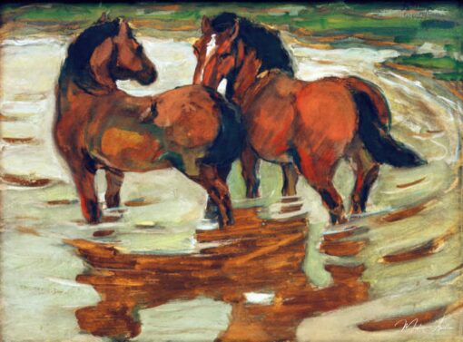 Deux chevaux dans la surabondance – Franz Marc Franz Marc