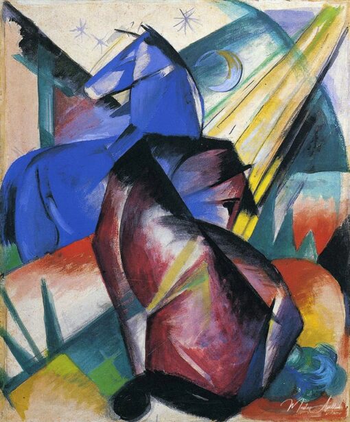 Deux chevaux, rouge et bleu – Franz Marc Franz Marc