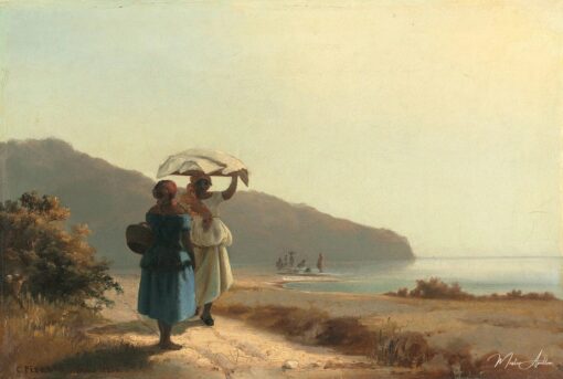 Deux femmes causant au bord de la mer, Saint Thomas – Camille Pissarro Camille Pissarro 2