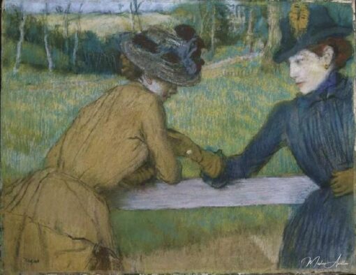 Deux femmes parlant à une clôture – Edgar Degas Edgar Degas