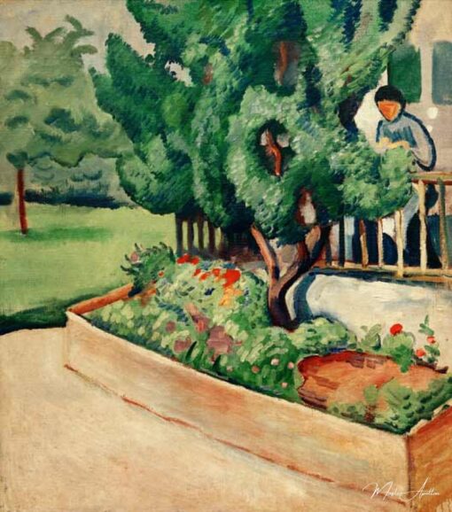 Devant la maison à Tegernsee I – August Macke August Macke 2