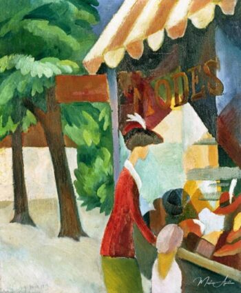 Devant le magasin de chapeau – August Macke August Macke