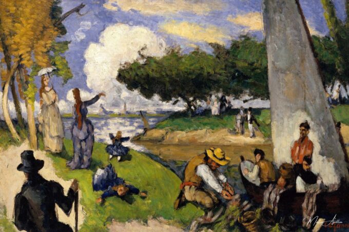 Dimanche après-midi – Paul Cézanne Paul Cézanne
