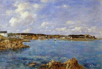 Douarnenez, la baie, vue sur l’île Tristan – Eugène Boudin Eugène Boudin