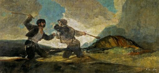 Duel au gourdin – Francisco de Goya Francisco de Goya