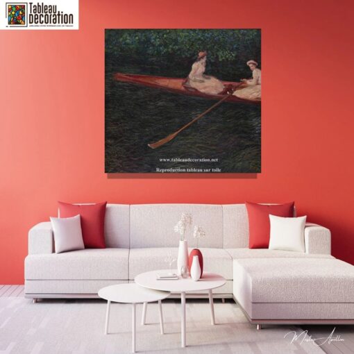 En canot sur l’Epte – Tableau Monet Claude Monet 7