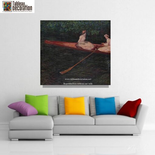 En canot sur l’Epte – Tableau Monet Claude Monet 4
