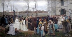 Ériger un calvaire – Jules Breton Jules Breton