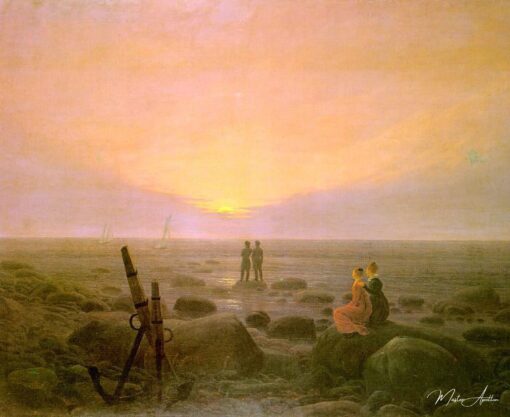 Escalier de lune à la mer – Caspar David Friedrich Caspar David Friedrich