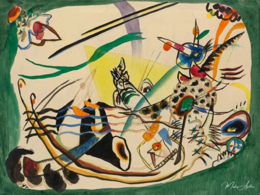 Étude pour la bordure verte 1919 – Vassily Kandinsk Vassily Kandinsky