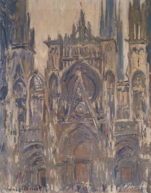 Étude pour le portail vu de face (W1320) – Claude Monet Claude Monet