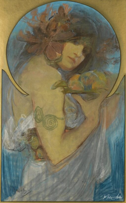 Étude pour un poster « Fruit » – Mucha Alphonse Mucha 2