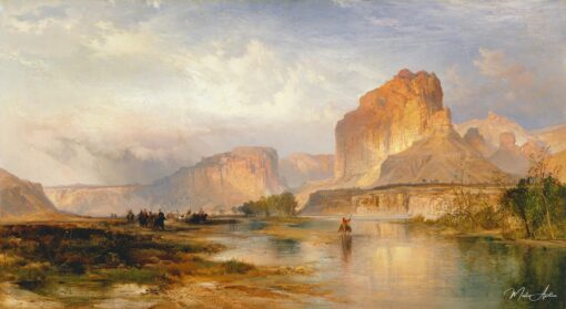 Falaises de la rivière Verte, 1874 – Thomas Moran Thomas Moran