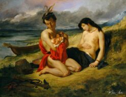 Famille d’Indiens – Eugène Delacroix Eugène Delacroix