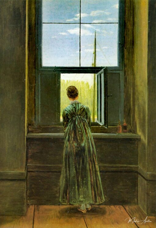 Femme à la fenêtre – Caspar David Friedrich Caspar David Friedrich