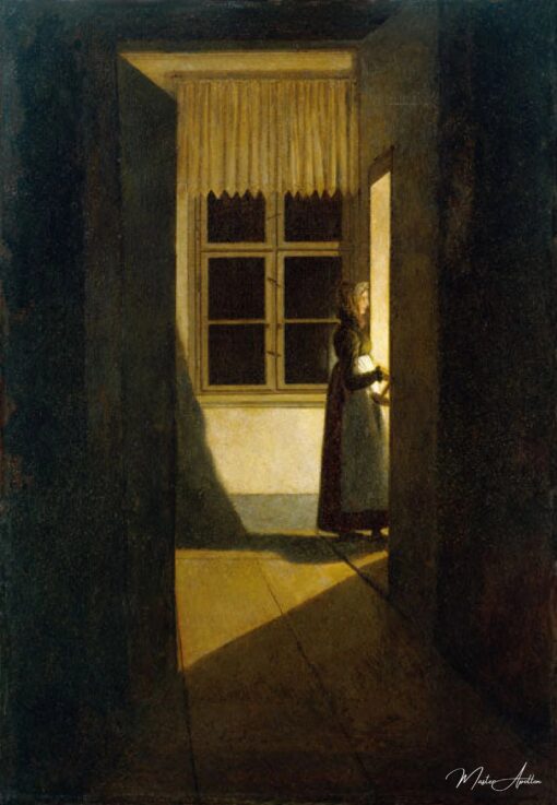 Femme avec la lanterne – Caspar David Friedrich Caspar David Friedrich