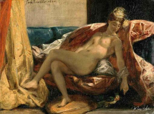 Femme avec un perroquet – Eugène Delacroix Eugène Delacroix