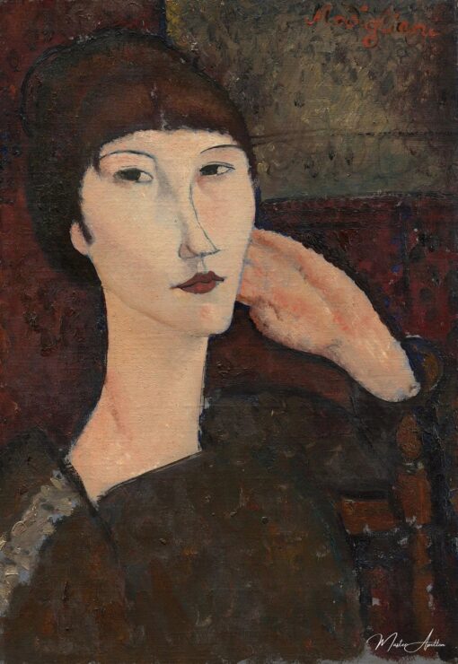 Femme avec une frange – Amedeo Modigliani Amedeo Modigliani